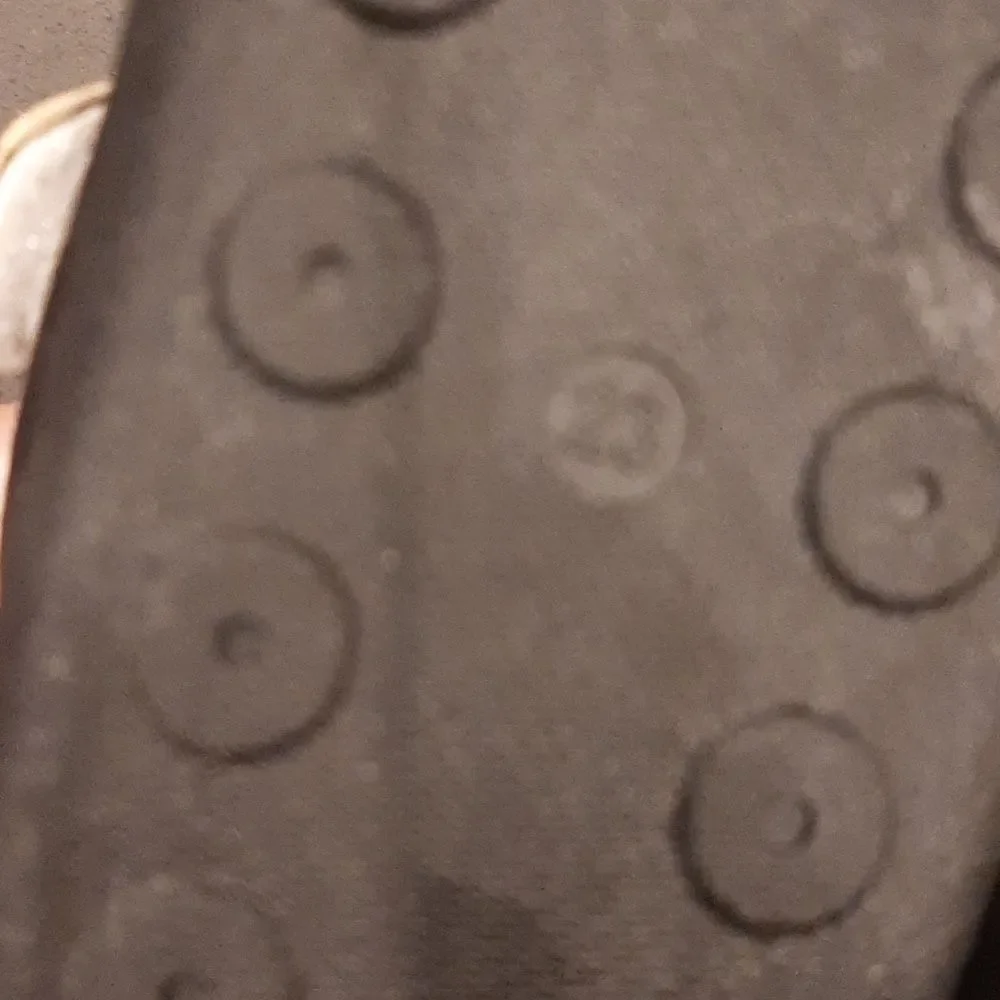 Black Suede Booties with Fleece Lining and Velcroe Closure
